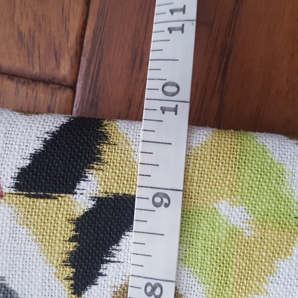 NWT Stephanie Johnson Tote Bag Geometric Pattern Green Yellow Black - Picture 10 of 11